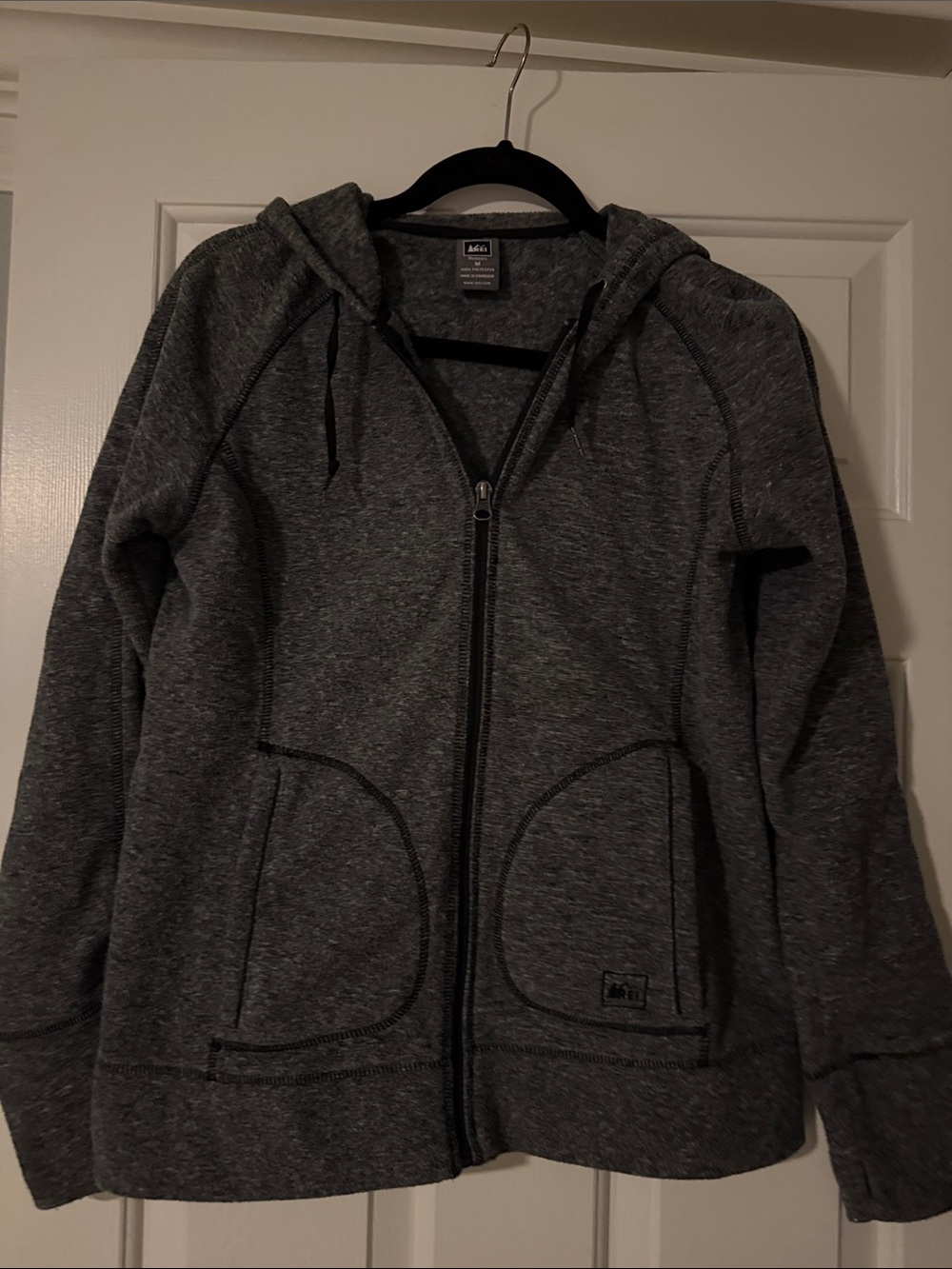 REI Dark Gray Women's Fleece Jacket Medium